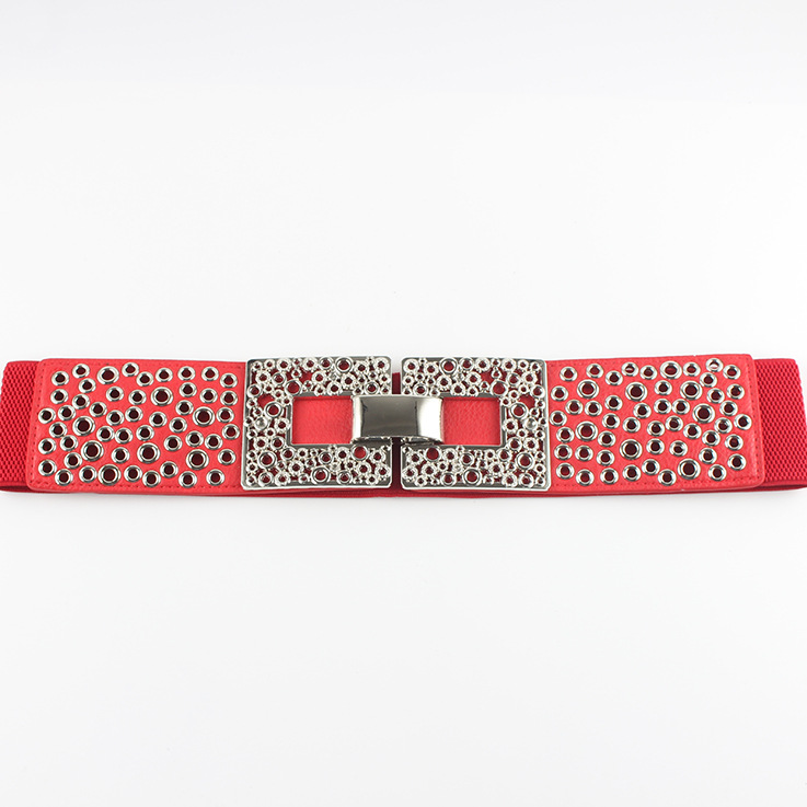 Picture of European and American simple all-match women's elastic belt waist seal princess dress decorative belt elastic Korean fashion women's belt