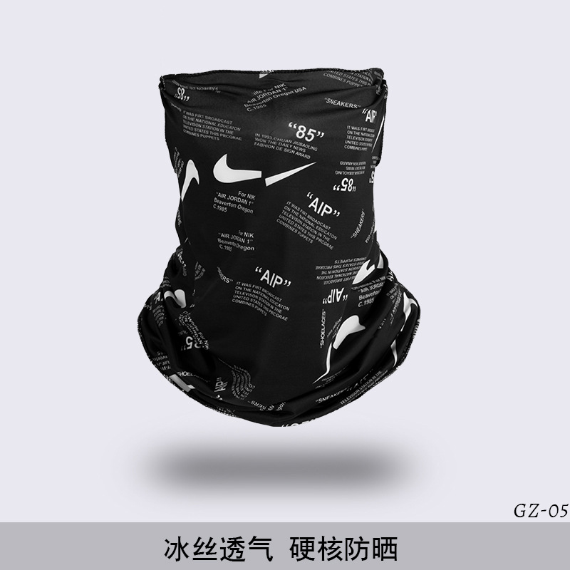 Picture of Outdoor ice silk mask changeable ear scarf men's and women's bicycle riding hood collar sun protection scarf summer