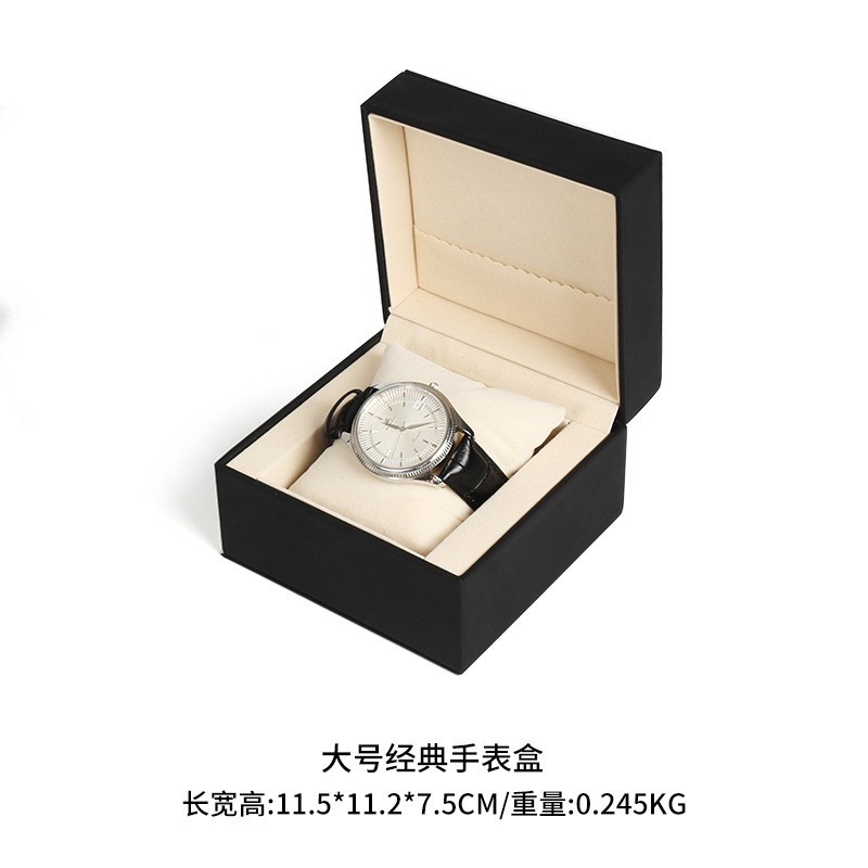 Picture of Lychee pattern business watch box advanced gift box Green watch box advanced watch packaging box Watch storage box