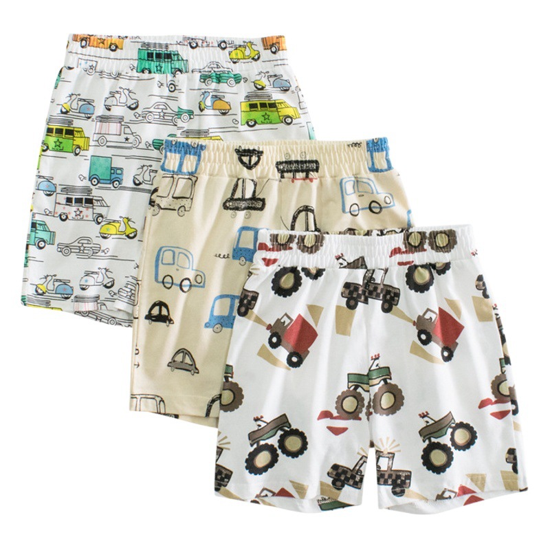 Picture of 27kids cross-border children's clothing wholesale children's shorts cartoon car Boy pants breathable home thin