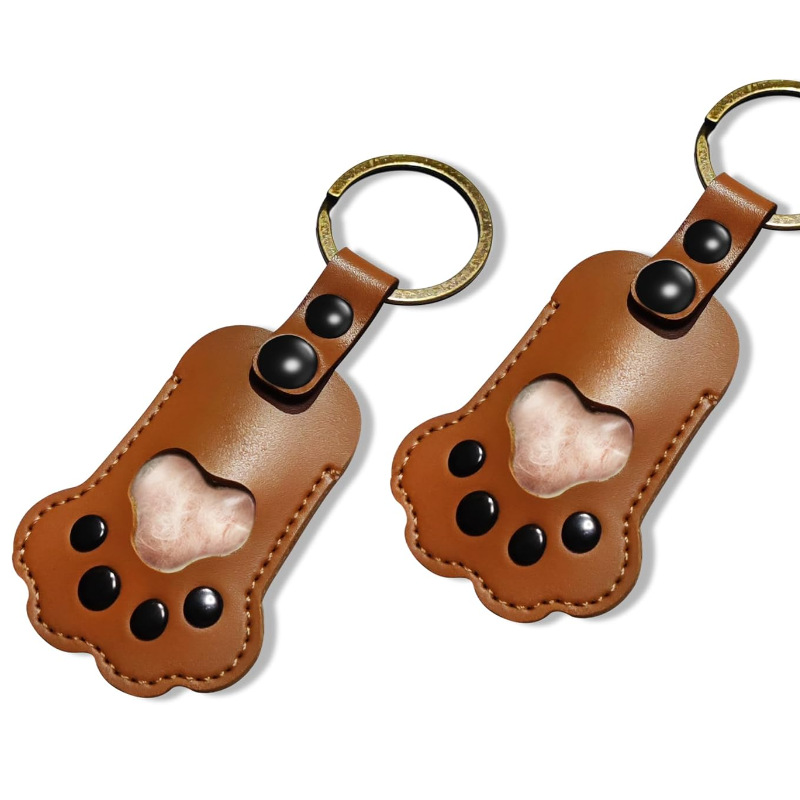 Pet Hair Storage Bag Cat Paw Hair Commemorative Bag Cat Dog Multifunctional Portable Keychain