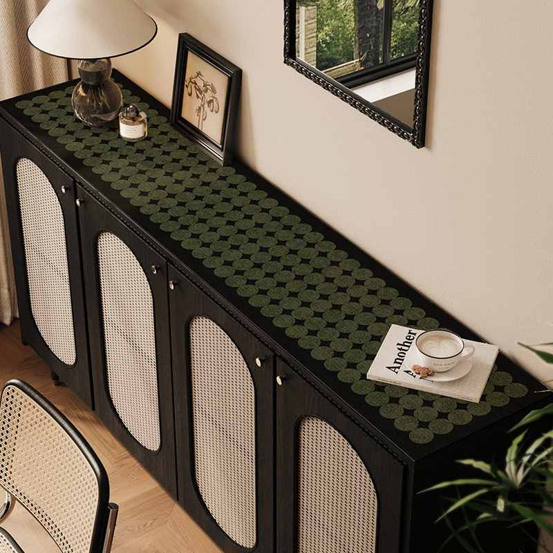 Vintage Sideboard Table Mat Light Luxury High Sense Long Strip TV Cabinet Mat Dressing Table Dressing Table Shoe Cabinet Desktop Mat