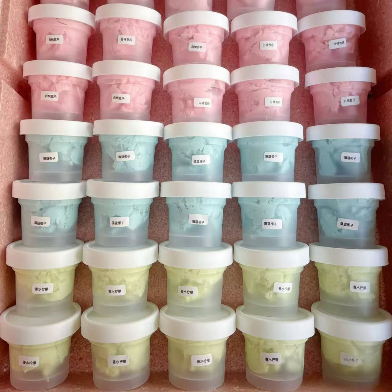 Internet Celebrity Ice Cream Knocking Cup Cold Extract Sour Milk Box Milk Frozen Pudding Dessert Ice Cream Shaked Fairy Grass Fruit Fishing Packing Cup