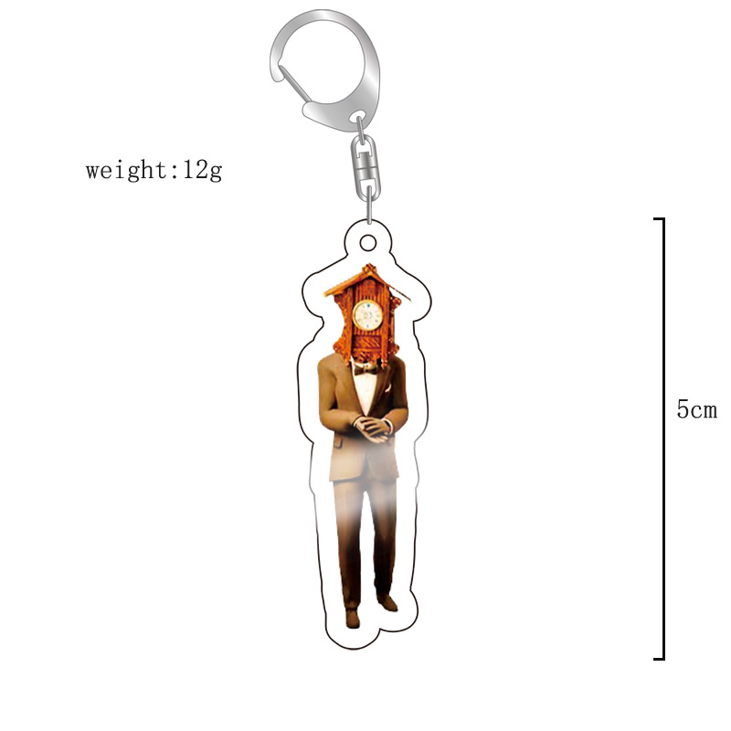 Picture of Cross-border new toilet man keychain skibidi toilet monitor Man TV man creative killer pendant batch