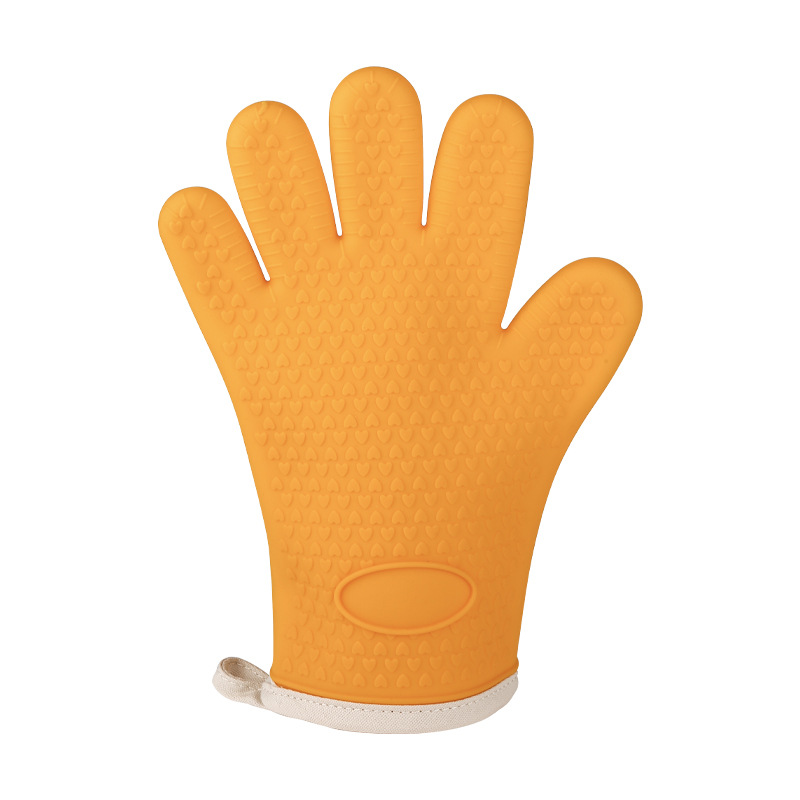 Picture of Microwave oven silicone anti-scalding gloves baking oven special heat insulation gloves wholesale thick high temperature kitchen household