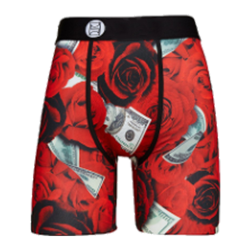 Picture of Men's Underwear Cartoon Print Men's Quick-Drying Boxer Briefs Sports Underwear Fitness Extended Underwear Men's Wholesale