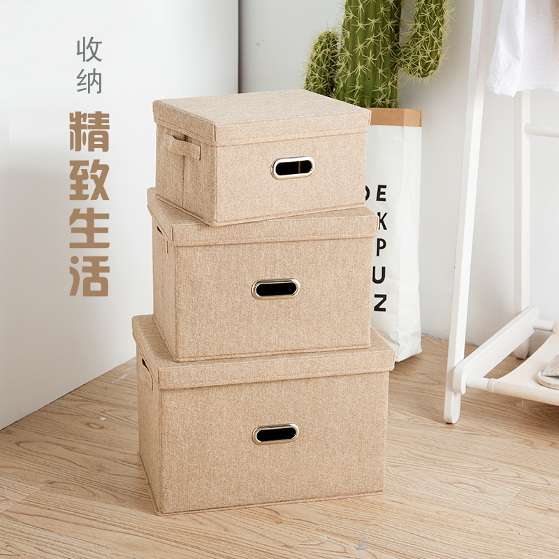 Picture of New Cotton and Linen Underwear Storage Box Drawer Type Fabric Finishing Box Storage Box Quilt Finishing Box Car Storage Box
