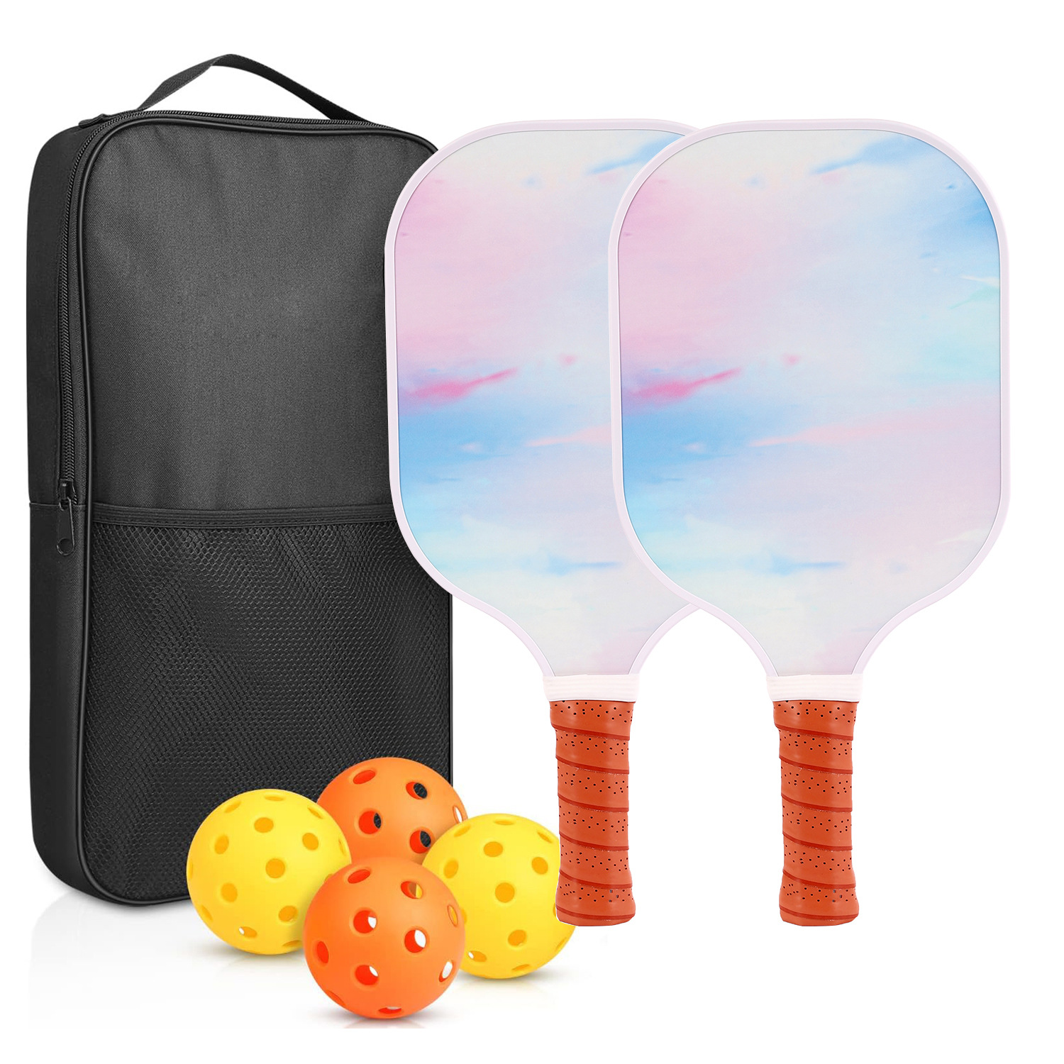 Picture of Peak ball racket glass fiber edge strip UV pattern design outdoor leisure entertainment cross-border pickle pickle racket