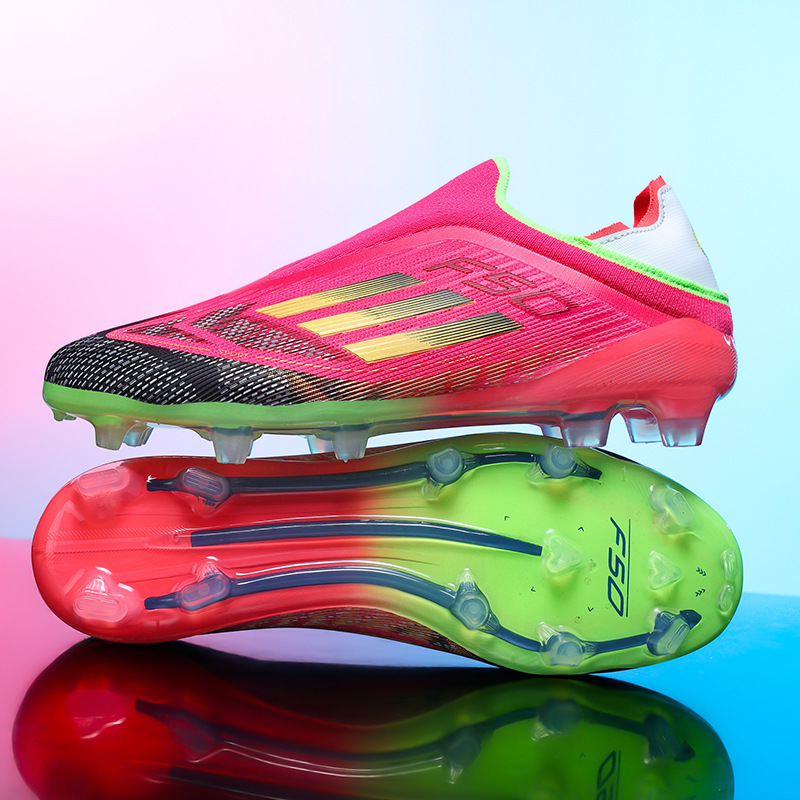 Cross-Border Training Student Female Broken Spike Children's Football Shoes Male Youth World Cup Competition Spiked Sports Shoes