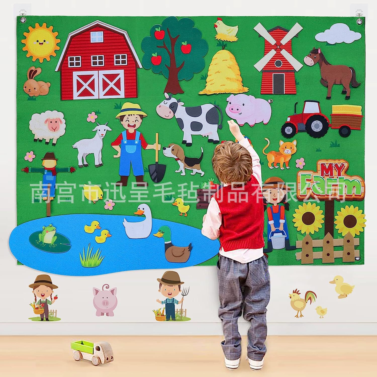 Amazon Felt Storyboard Children's Early Education Busy Edition Infant Training Game Board Puzzle Science Education Learning Board