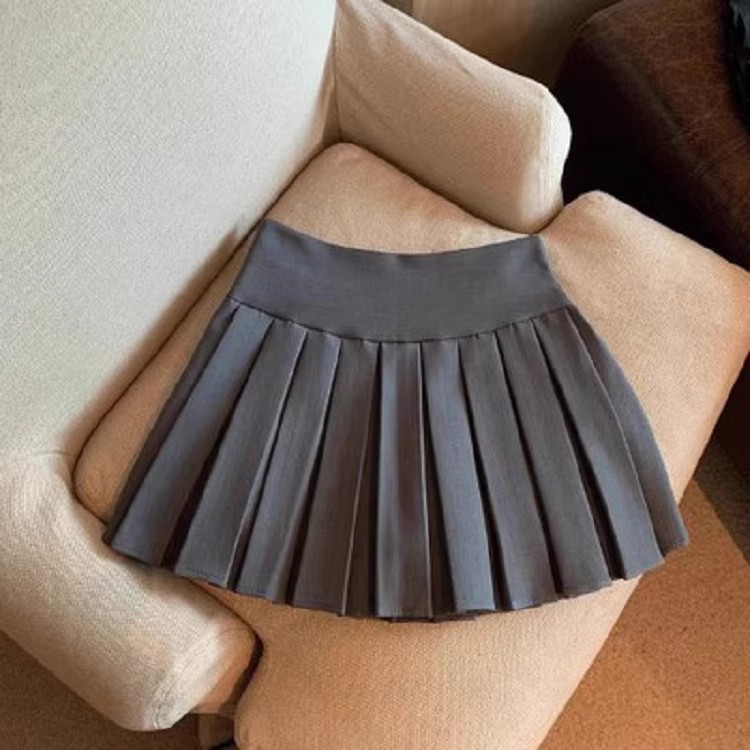 Picture of Children's Clothing Spring & Fall 2025 High-Waisted A-Line White Pleated Skirt Design Girls Half Skirt 6 Little Girl Miniskirt