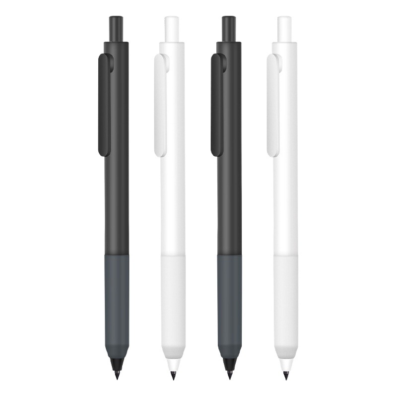 Press eternal pencil simple black technology erasable non-cutting non-ink student children can't finish writing pencil