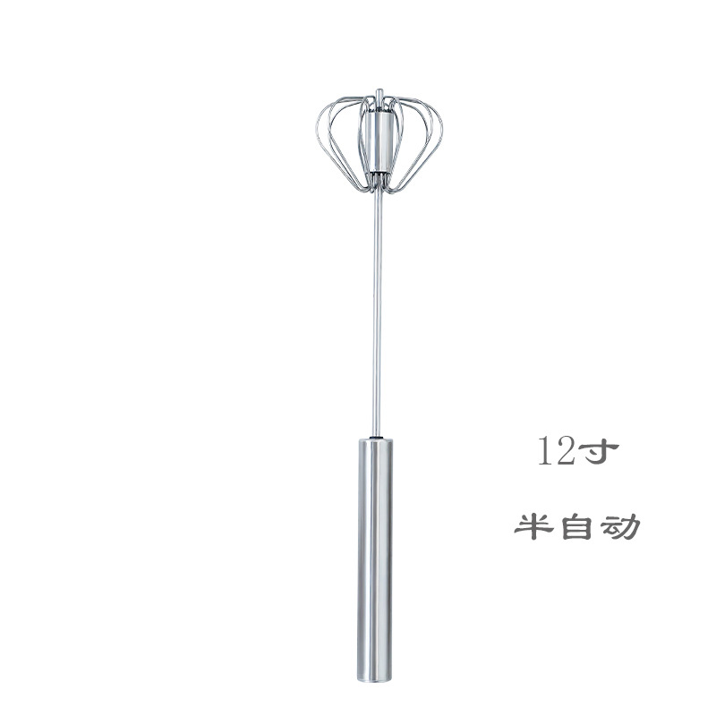 Picture of Baking tools egg beater stainless steel bold blender semi-automatic egg beater manual Mini Silicone dispenser