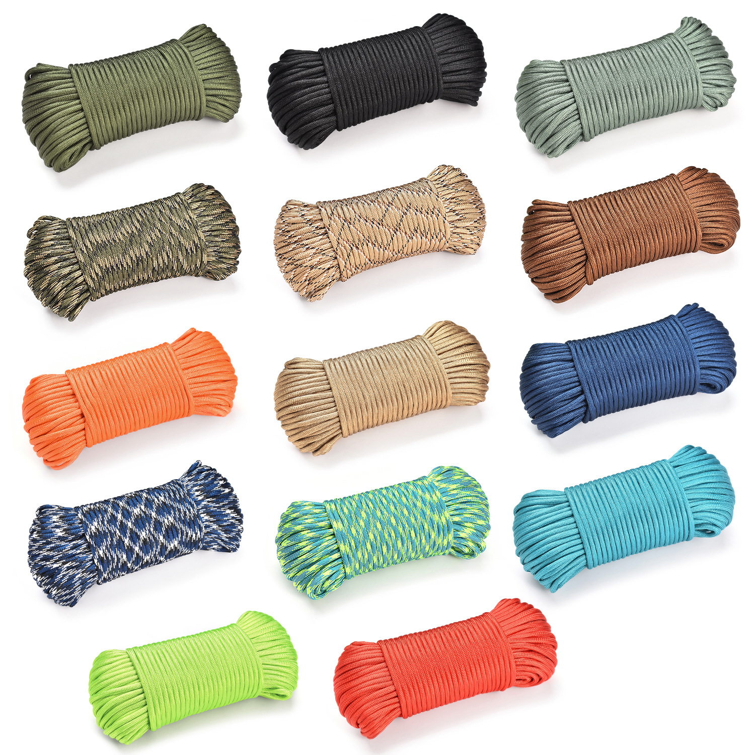 Picture of 650 Military Rule 10 Core Paratrooper Traction Rescue Batherine Clothes Line Tent Rope Mountain Rope
