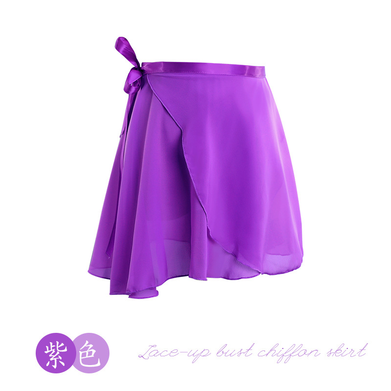 Picture of A generation of hair adult dance gauze skirt practice clothing body ballet dance skirt lace-up one-piece chiffon skirt