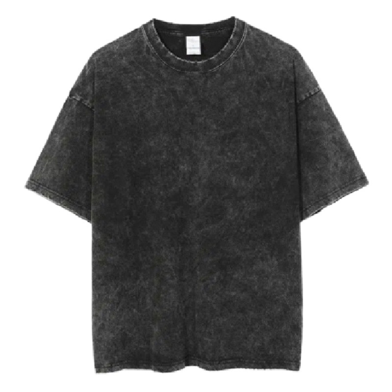 230 grams of washed old high street color short sleeve American Street solid color short sleeve T-shirt men's bottoming summer European and American jacket
