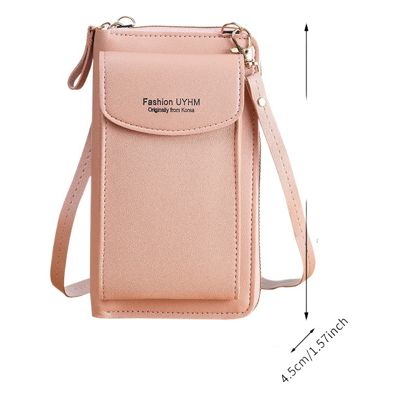 New Mobile Phone Bag Women's Fashionable All-match Korean Style Mini Small Satchel Student's Large Capacity Multi-card Wallet Card Bag for Women