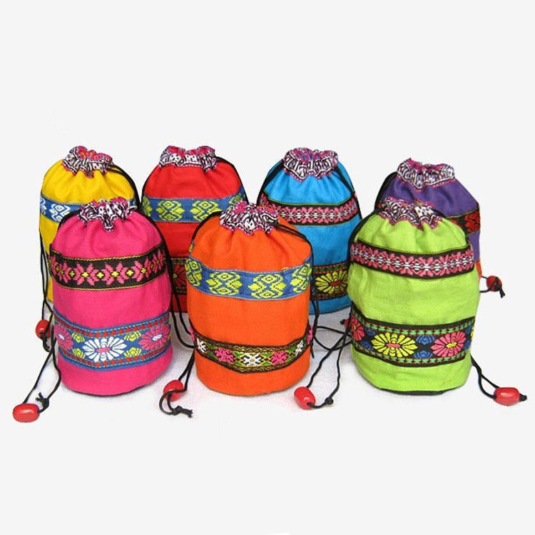 Picture of Yunnan Pu-erh tea can hold mini Pu-erh tea ethnic small cloth bag small Tuo tea packaging bag tea cloth bag