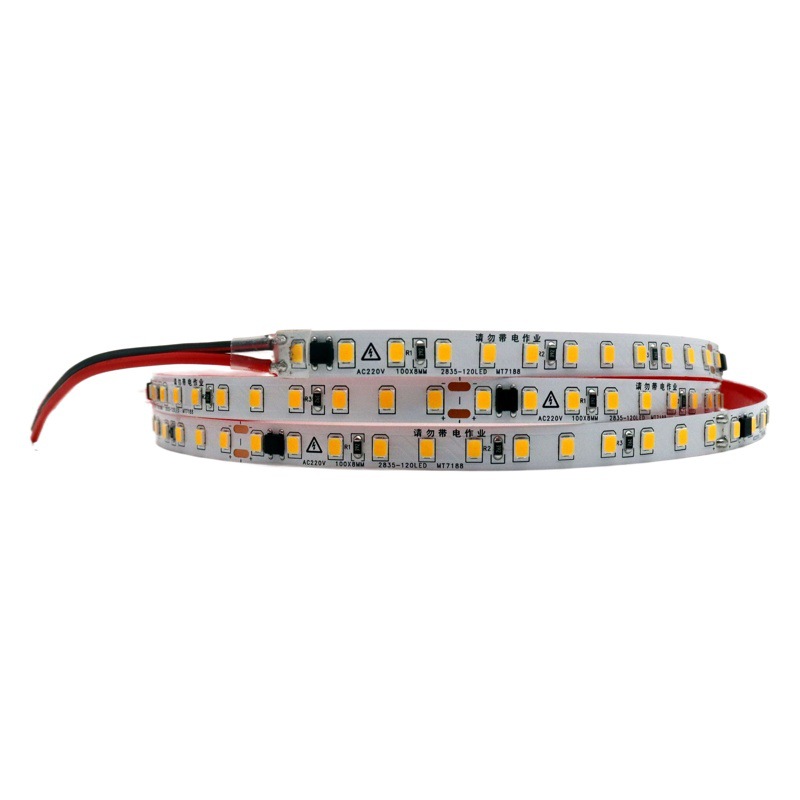 220v high voltage linear light drive-free led light with ceiling background wall decorative self-adhesive high voltage COB line light