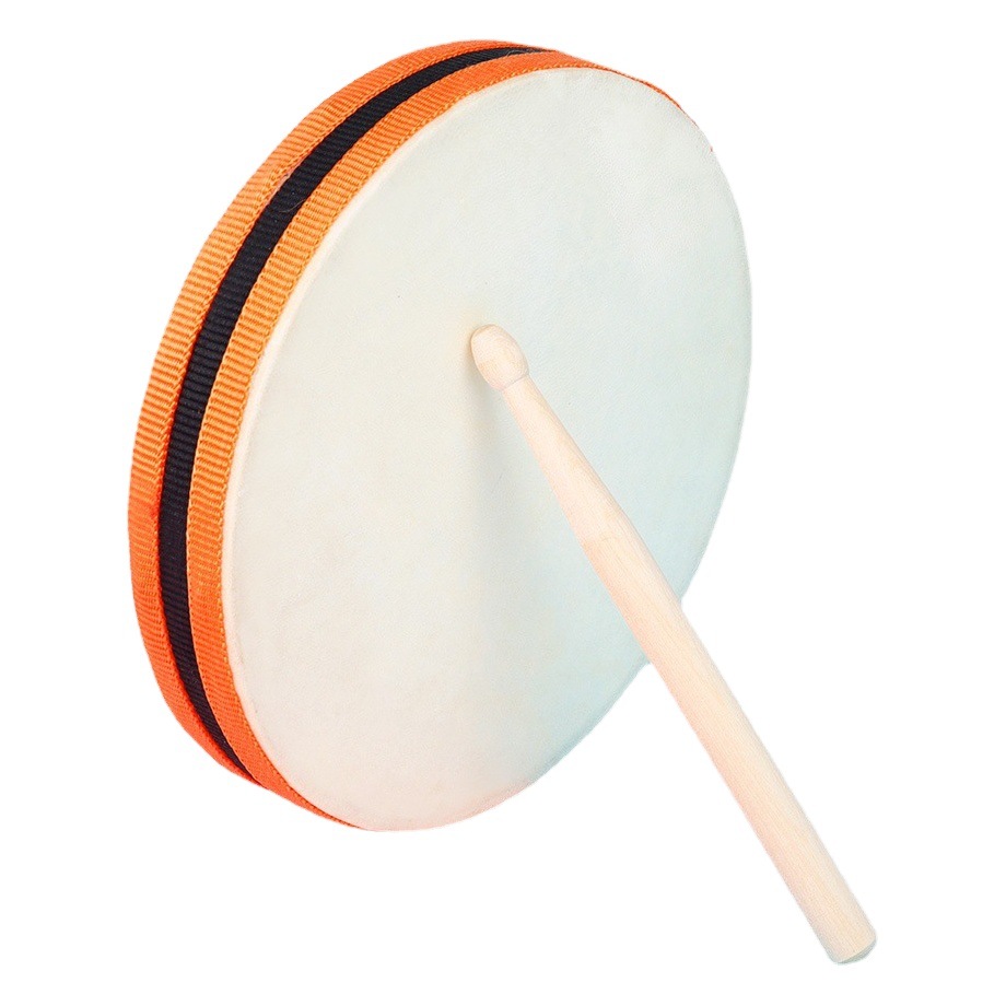 Percussion double-sided sheepskin hand drumming band drumming bar enlightenment music toy hand drumming hand drumming hand drumming wholesale