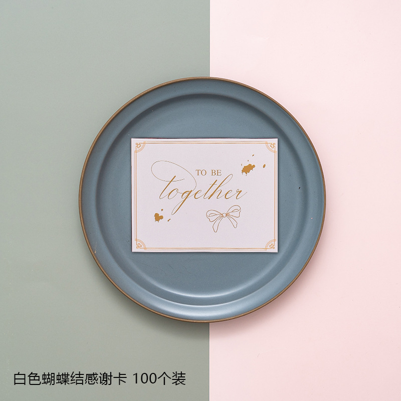 Picture of New creative European-style high-end ins card greeting card mini bronzing English Christmas thank you card in stock wholesale