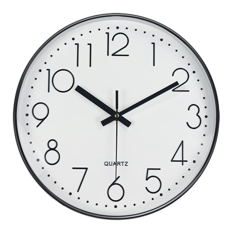 Picture of [14 inch 35cm] fashion mute wall clock creative three-dimensional digital scale wall clock clock non-punch clock