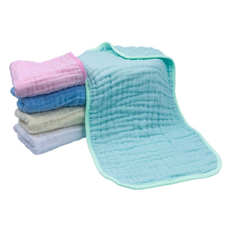 Ins Popular Muslin Gauze Cotton 6-Layer Burp Cloth Baby Burp Pad Shoulder Pad Anti-Vomiting Towel Amazon