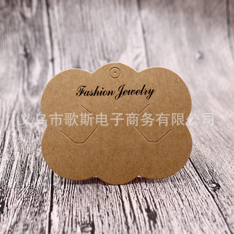 Picture of Kraft paper Korean headdress packaging card jewelry bow hairpin paper card handmade DIY accessories wholesale