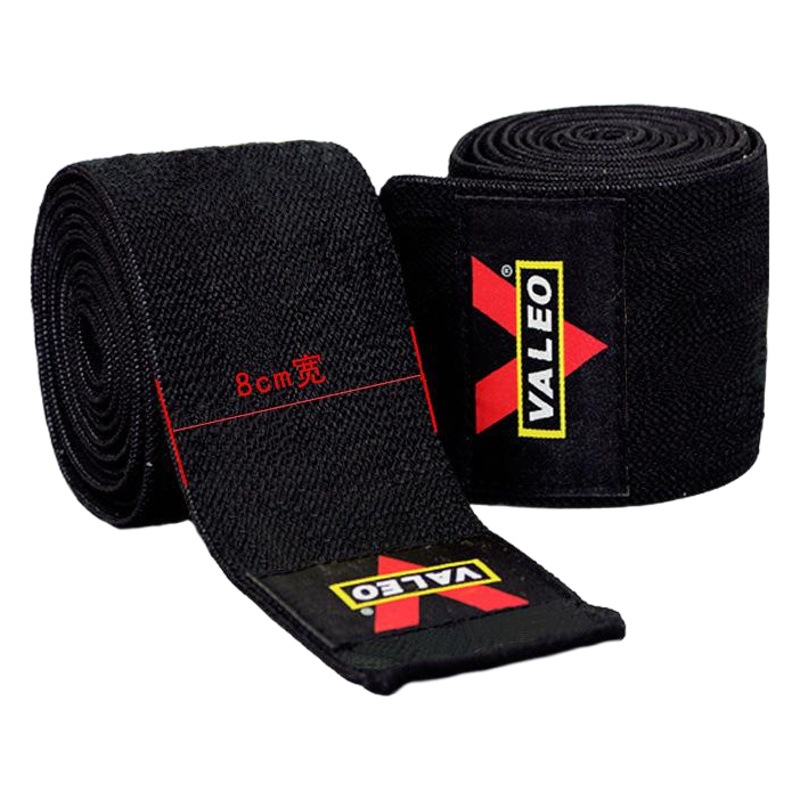 Weightlifting Squat Elastic Bandage Strap Long Knee Pads for Men and Women Fitness Protective Gear Sports Training Sports Knee Pads