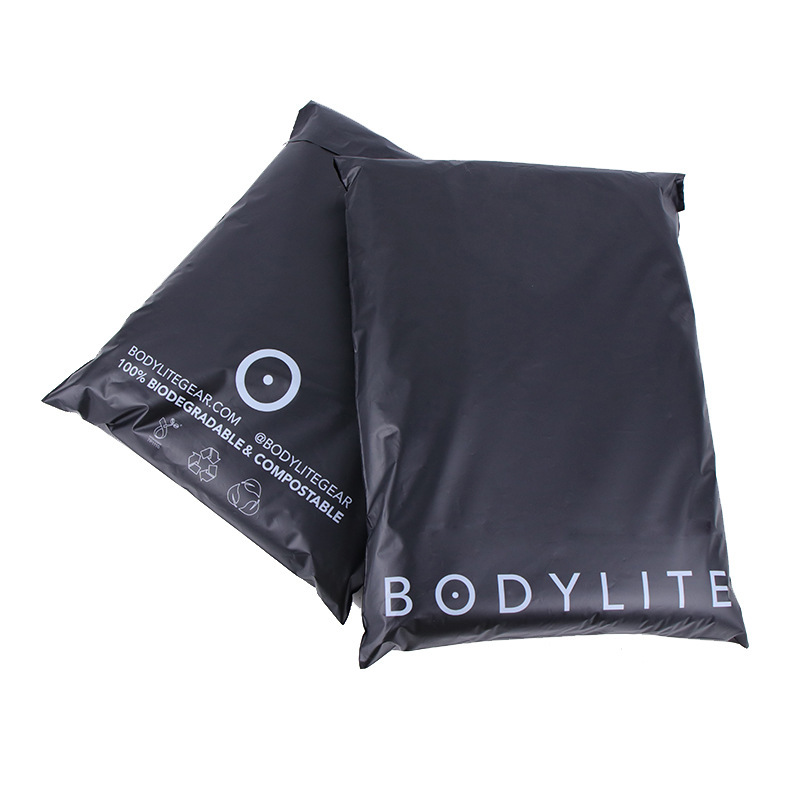 New material compostable PLA logistics packing bag mailing bag corn starch environmental protection fully biodegradable express bag