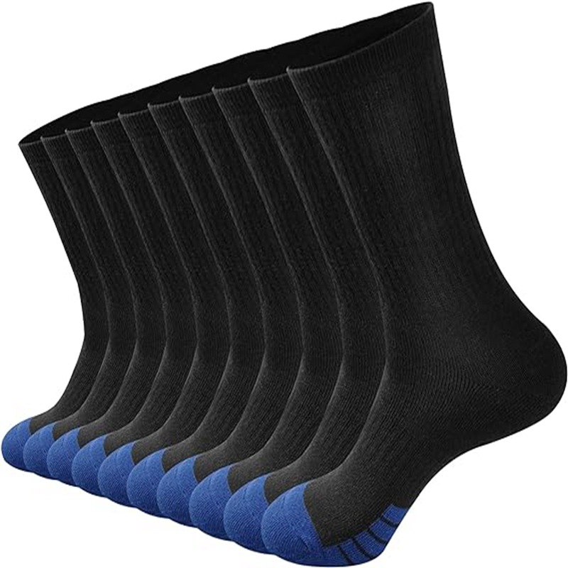 Picture of Zhuji Socks Large Size Elastic Mid-Tube Cotton Socks White Basketball Sports Socks Autumn and Winter Men's Long Socks Wholesale