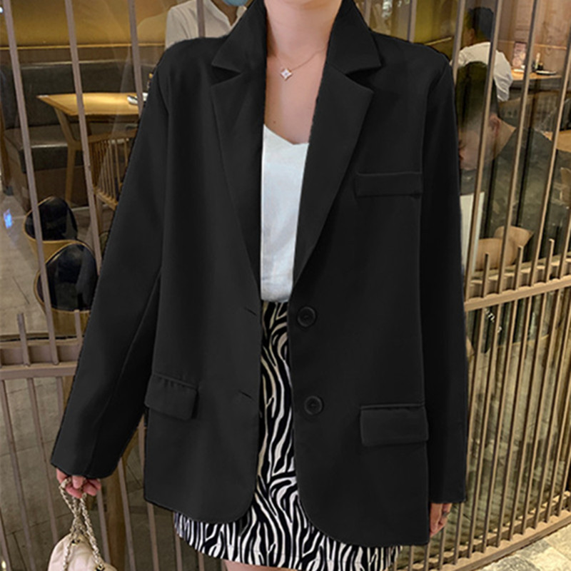 Black High-end Sense Small Casual Suit Jacket 2022 Early Spring Autumn Short Elegant Suit Jacket Women's New