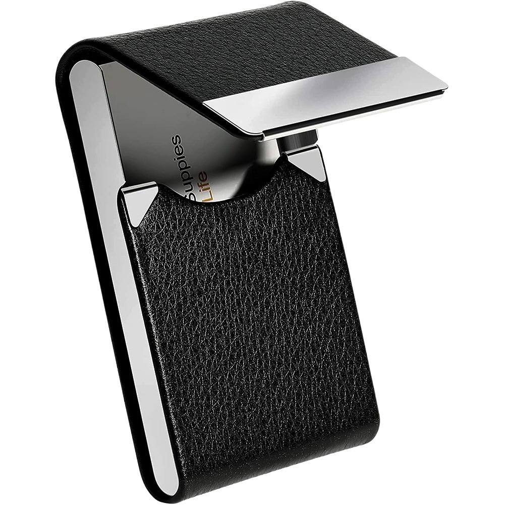 Amazon Amazon hot PU business card bag business card case Card Case full leather business card case magnetic card holder