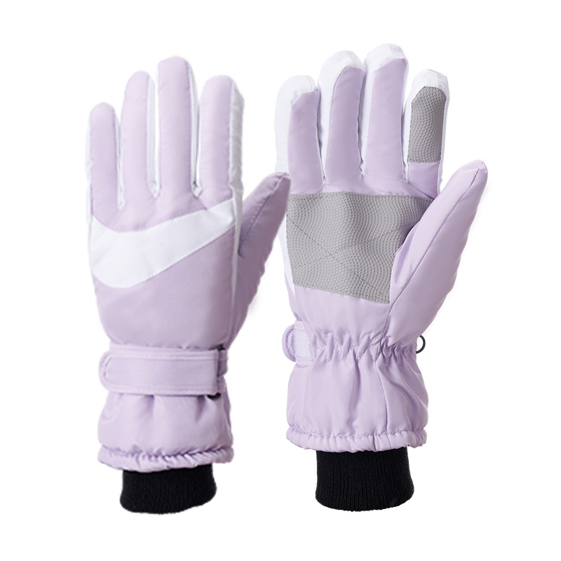 Picture of Strict selection winter ski gloves adult outdoor fleece-lined electric car riding gloves men's waterproof touch screen warm gloves