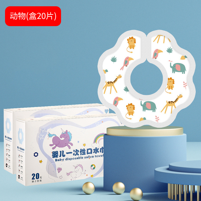 Picture of Disposable saliva towel baby baby newborn small bib scarf wash-free waterproof Disposable bib bib