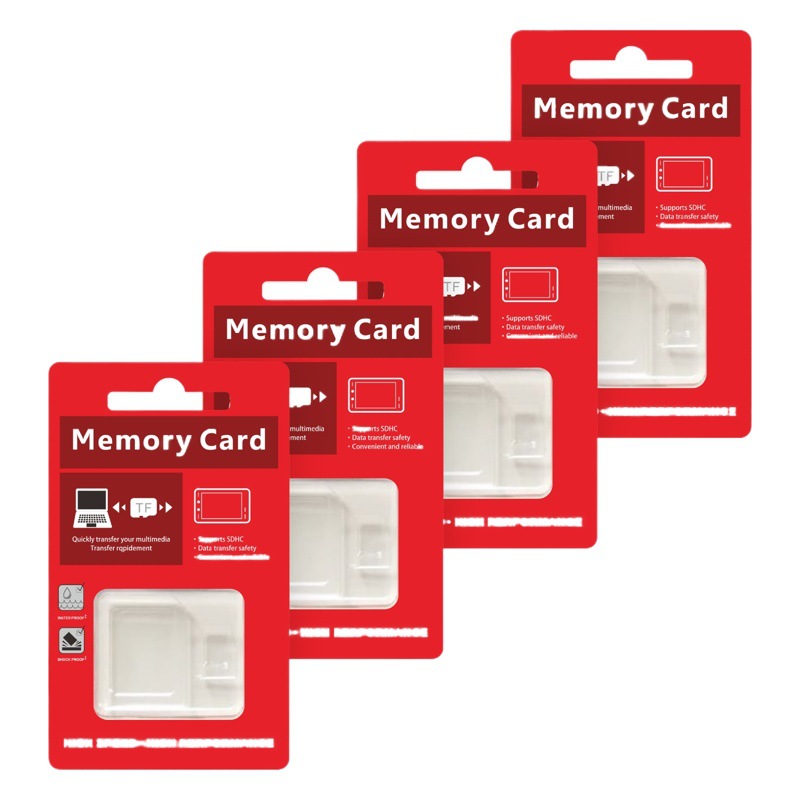 Spot Wholesale High-Speed Memory Card Packaging Tf Red and Blue Memory Card Packaging Box Casetify Packaging Red