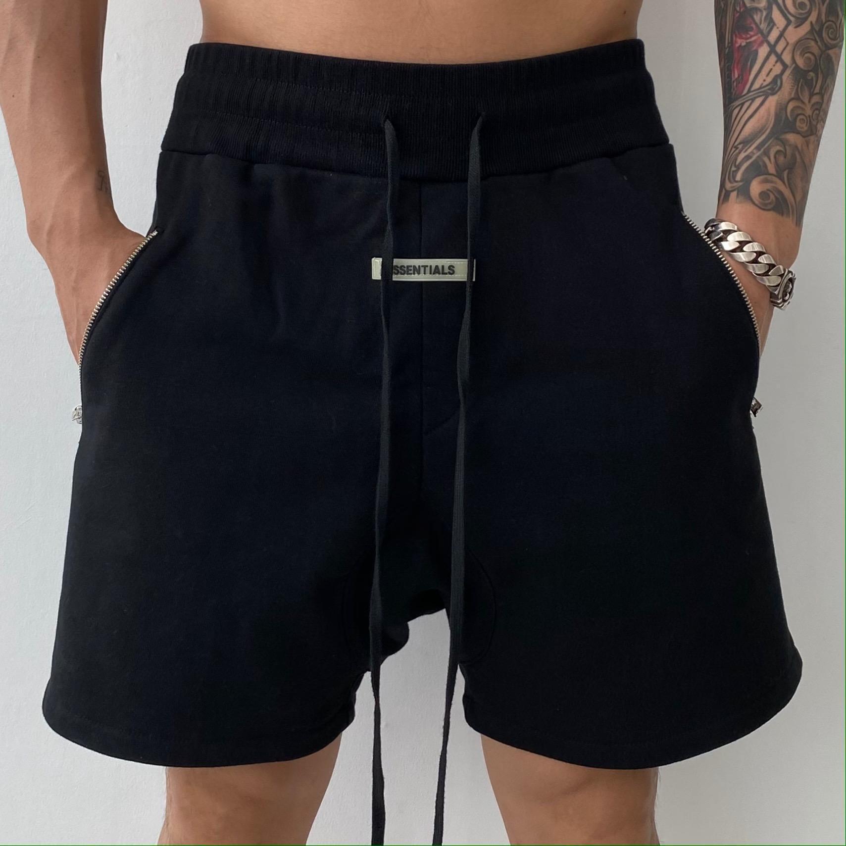 2021 Summer New Korean Style Outdoor Sports and Casual Shorts Men's Trendy Zipper Bag Loose Five-Fifth Pants Wholesale