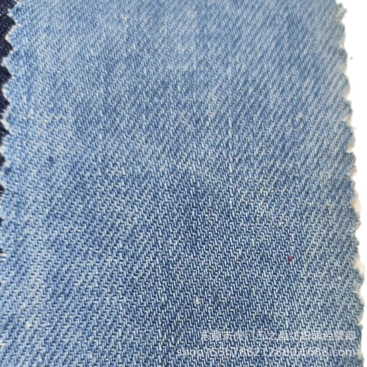 Picture of 10 An polyester cotton denim 10+10x10 Siro spinning non-elastic Denim fabric pants coat 6118980 hot sale