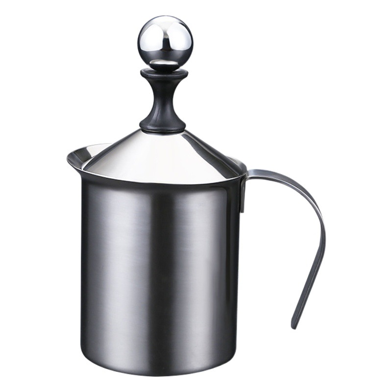 Milk frothing machine stainless steel milk frothing Cup coffee frothing machine household manual milk frothing machine coffee flower Milk Jar