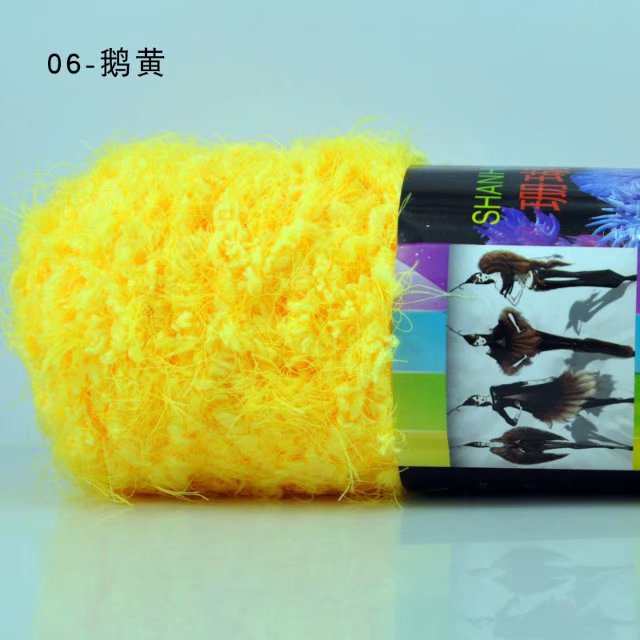 Picture of Coral Mink Velvet Wool Phoenix down Long Hair Imitation Fur Wool Thread Hand Knitted Stick Needle Baby Kidsren Outwear Thread Cross-Border