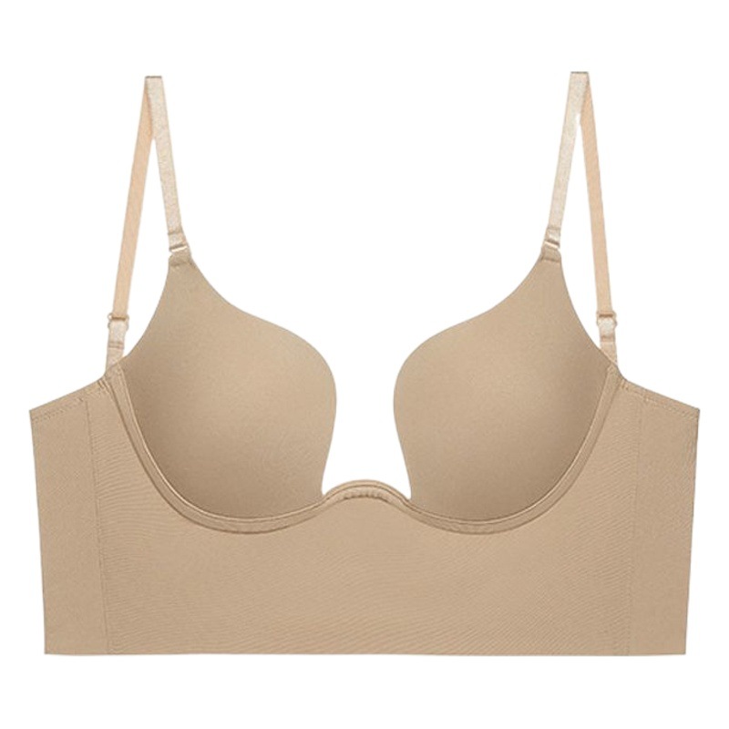 After turning around, U-shaped beautiful back underwear backless Xia Wen bra thin women's small breast gathered sexy bra seamless explosion