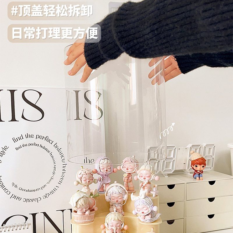 Picture of Bubble Mate Display Box Dustproof Lego Ornaments Hand-held Display Cabinet Blind Box Display Stand Storage Transparent Acrylic