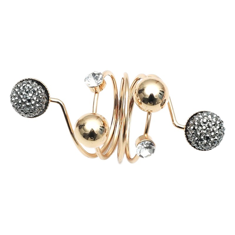 Cross-border hot-selling spring scarf buckle simple pearl scarf ring exquisite geometric jewelry versatile practical