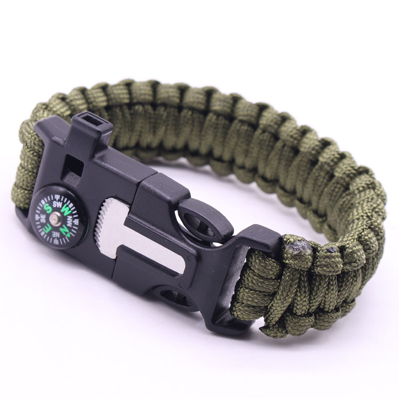 Picture of Umbrella rope bracelet survival bracelet multifunctional five-in-one multifunctional outdoor umbrella rope camping adventure Seven-core life rope