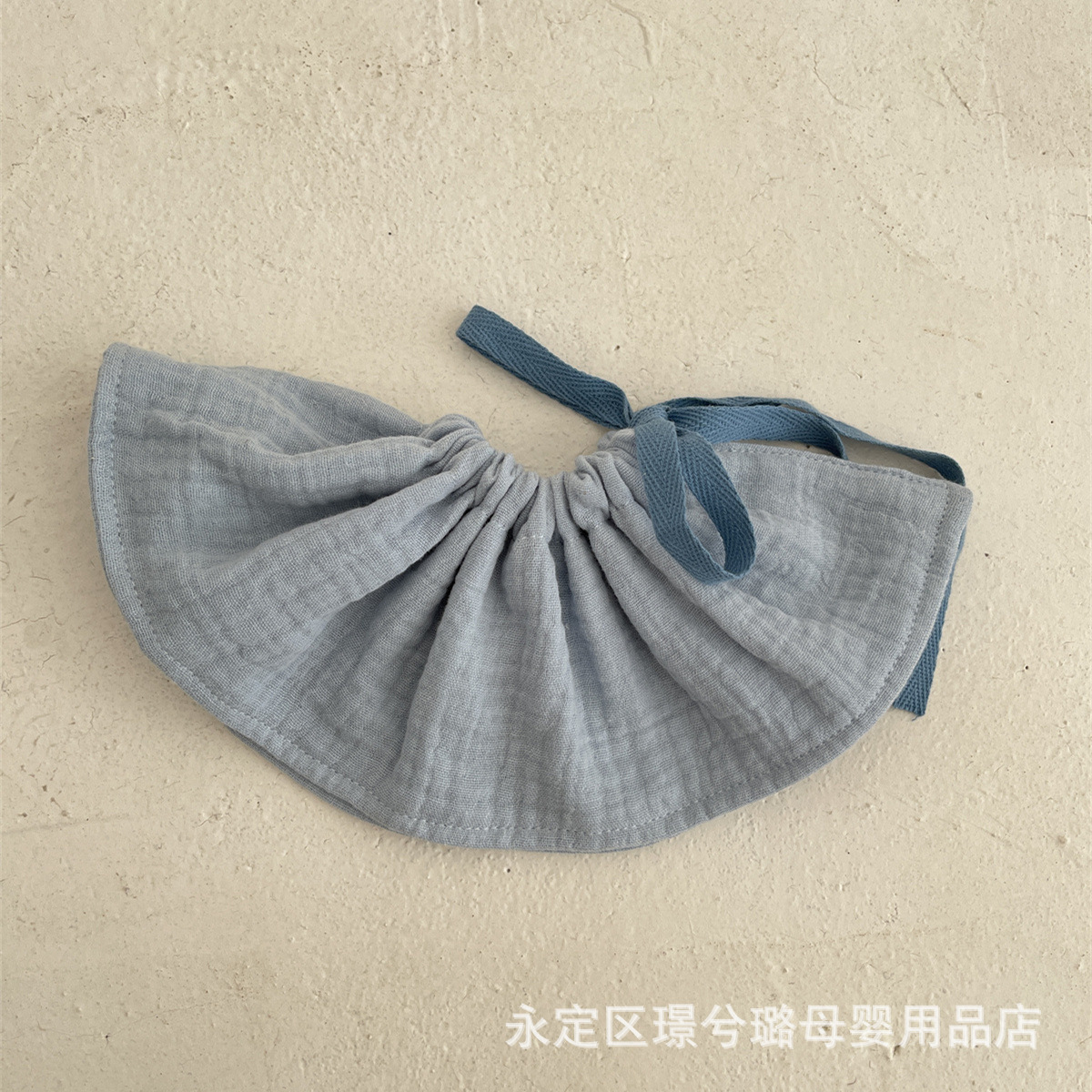 Picture of Baby 4-Layer Cotton Gauze Bib with Tie, 360-Degree Anti-Spit-Up Bib for Infants