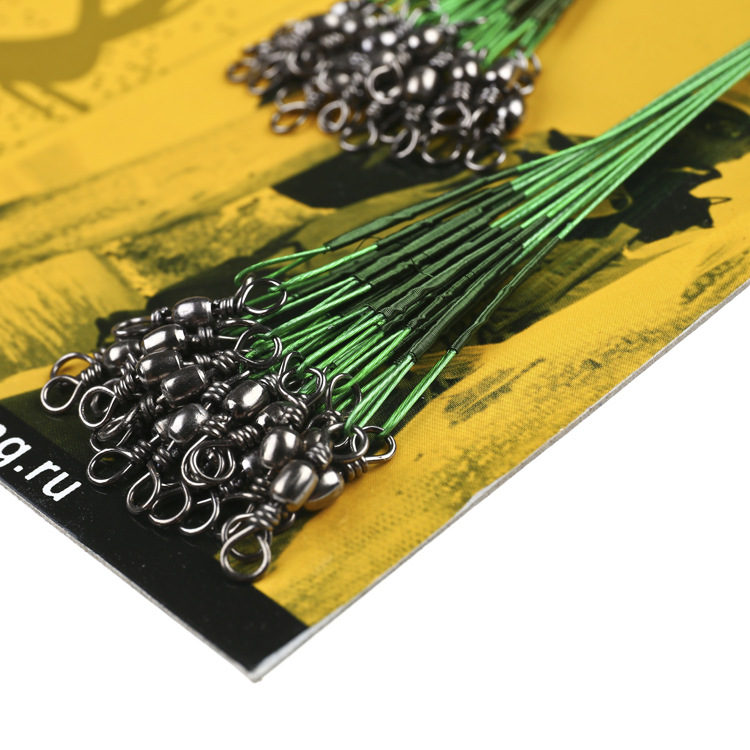 Front Guide Wire Set for Fishing Tackle, Anti-Bite Steel Wire Lure Front Guide Wire, 60 Pieces Per Board, 72 Pieces Per Board