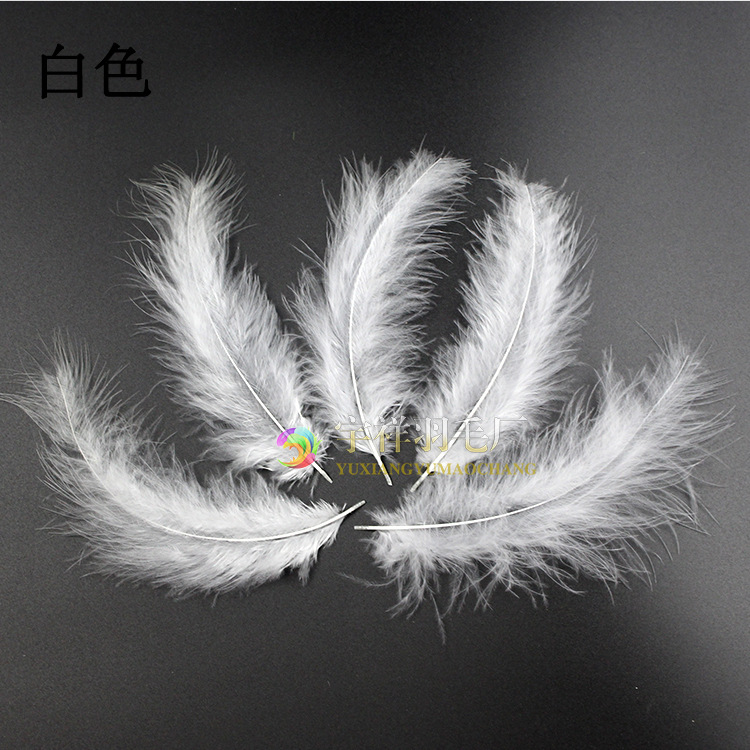 Picture of Cross-Border Wholesale Turkey Feathers Pointed Tail Velvet Feathers Colorful Feathers Dream Catcher Feathers Feather Lamp Wave Ball Feathers