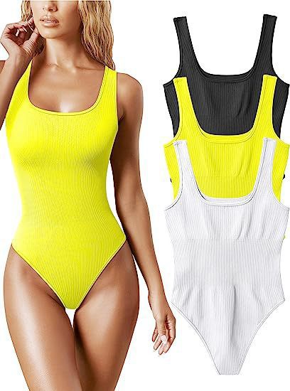 Picture of Europe and the United States cross-border foreign trade 2023 Amazon summer AliExpress women's U-collar sleeveless vest tight jumpsuit