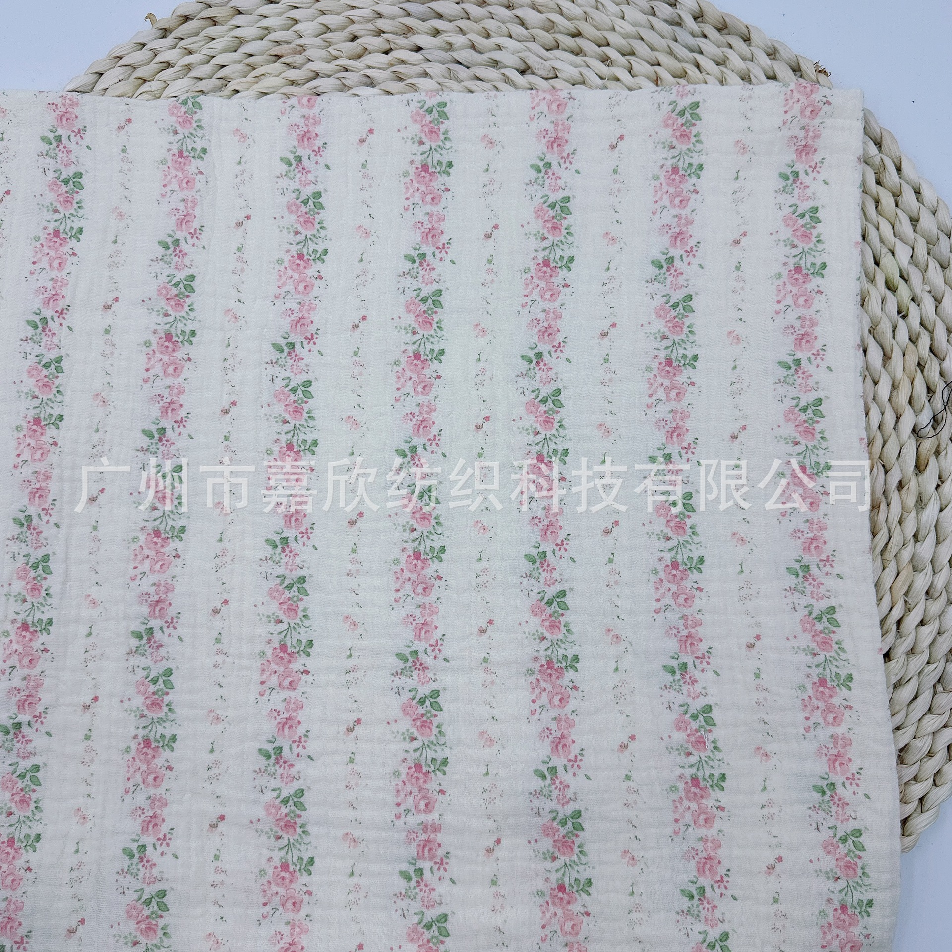 Cotton Double Gauze Printed Small Drunken Flower Fabric Baby Gauze Baby Clothing Pajamas Blanket Fabric