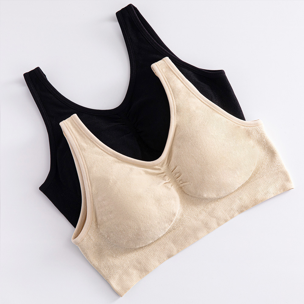 Picture of Factory direct supply cross-border explosions plus size bright silk small vest body shaping without steel ring bra women's big chest without trace